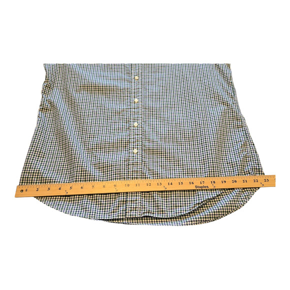 Polo Ralph Lauren Button Up Shirt Mens Large Green Gingham Long Sleeve Classic - Picture 14 of 14
